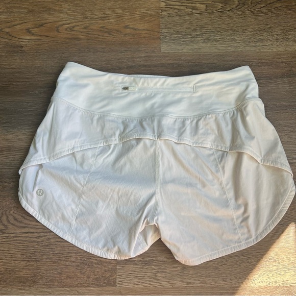 Lululemon Speed Up Short Long *4" White - Picture 3 of 9